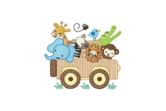 Animals Safari in the Car