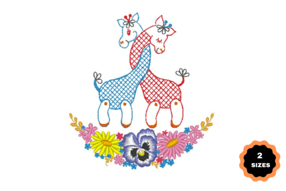 Beautiful Giraffes Embroidery Design Review