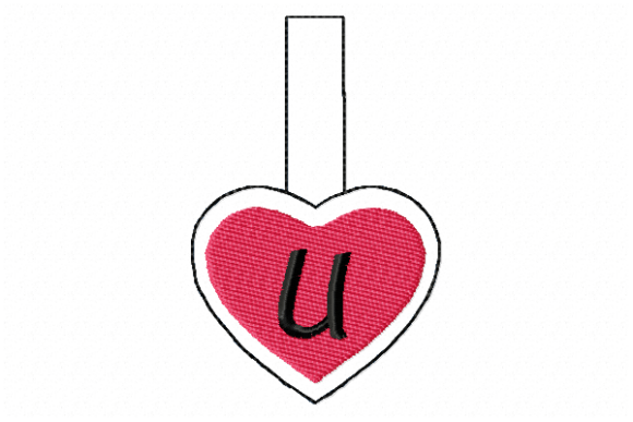 Snap Tab Heart U: Charming Letter Design for Gifts