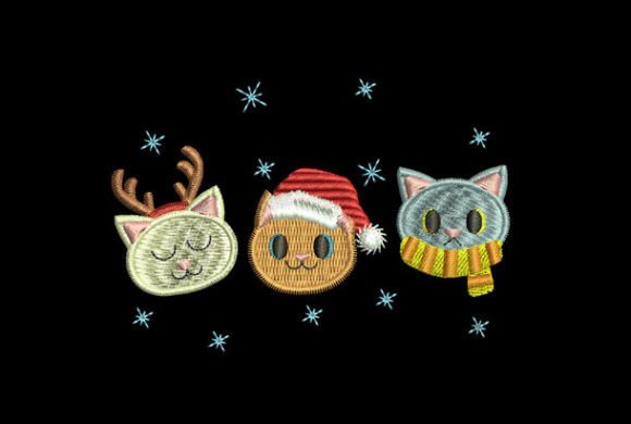 Three Cats on Christmas